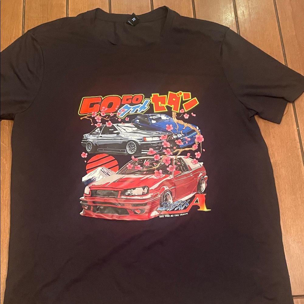 ROMWE drifting Graphic T-Shirt
